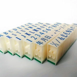 1 Set English Alphabet Letters Numbers Rubber Stamp Free Combination Diy Craft - Picture 1 of 15