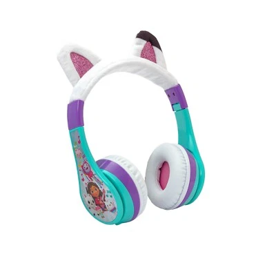 eKids Gabby’s Dollhouse Bluetooth Headphones for Kids, Includes Aux Cord - Image 1 of 3