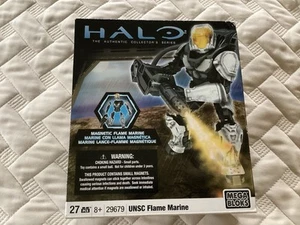 Mega Bloks HALO 2010 Magnetic Figures UNSC Flame Marine (Silver) New 29679 - Picture 1 of 2