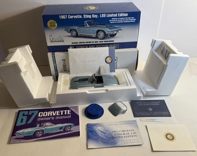 FRANKLIN MINT 1967 CHEVROLET CORVETTE STINGRAY L89 LIMITED EDITION #1346/3000 - Image 1 of 4
