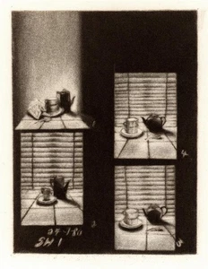 Sharon Aivaliotis - signierter Mezzotinta - 1980 - 8/20 - Stillleben - Bild 1 von 4