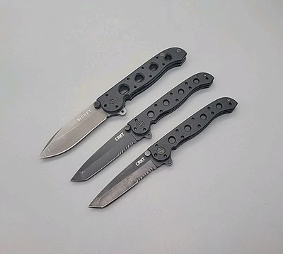Facas de bolso CRKT M21-02G e M16-10KZ - Lote de 3 - Trava de forro - Imagem 1 de 4
