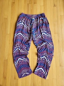 Zubaz NFL Buffalo Bills Men's Sweatpants 2XL Team Logo Zebra Blue Red White - Picture 1 of 10