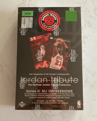 1996 UD Jordan Tribute Series II MJ Impressions - Factory Sealed 30 card set Box - Image 1 of 4
