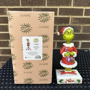 Jim Shore Dr. Seuss THE GRINCH Naughty Or Nice 2 Sided Figur 6002068 9“ - Bild 1 von 10