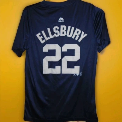 ФУТБОЛКА ДЖЕРСИ NEW YORK YANKEES JACOBY ELLSBURY МОЛОДЕЖНАЯ БОЛЬШАЯ 14/16 - Изображение 1 из 4