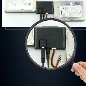 Festplattenwandler mit LED -Licht für 2,5 Zoll 3,5 Zoll und SSD - Bild 1 von 12