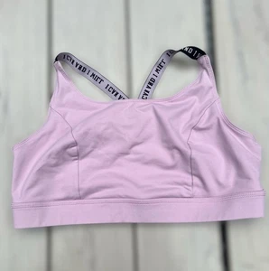 Sujetador deportivo activo inalámbrico Torrid Active rosa bajo impacto para mujer talla 1 (1X)” - Imagen 1 de 7