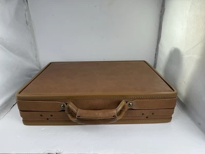 Hartmann Belting Leather Suitcase VTG Luggage Case 4”X 13”X18” Key - Image 1 of 4