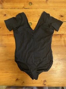 Costume da bagno donna Albion taglia piccola L pezzo unico profondo schiena a V manica corta - Foto 1 di 4