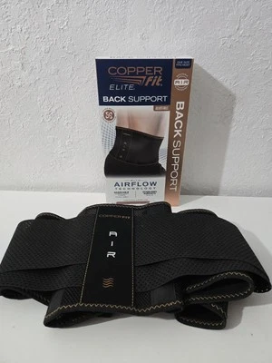Copper Fit Elite Air Back Support Brace Adjustable Straps & Airflow One Size - Image 1 of 4