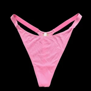 Victoria's Secret ROSA Elástico Algodón Acanalado Tanga Panty Rosa XXLarge Nuevo - Imagen 1 de 4