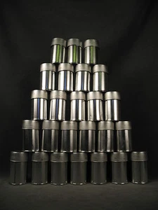 NOS! 25 Vintage Eastman Kodak 70mm Roll Film Metal Canisters Hasselblad Can - Picture 1 of 6