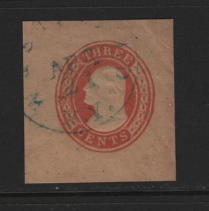 U6 VF-XF used cut square neat cancel with nice color cv $ 100 ! see pic ! - Picture 1 of 1