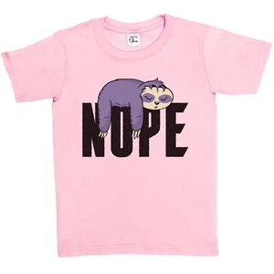 1Tee Kinder Mädchen T-Shirt NOPE Faultier - Bild 1 von 5