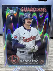 2024 Topps Chrome Update Kyle Manzardo RayWave Rookie RC Guardians 🔥🔥 - Bild 1 von 2