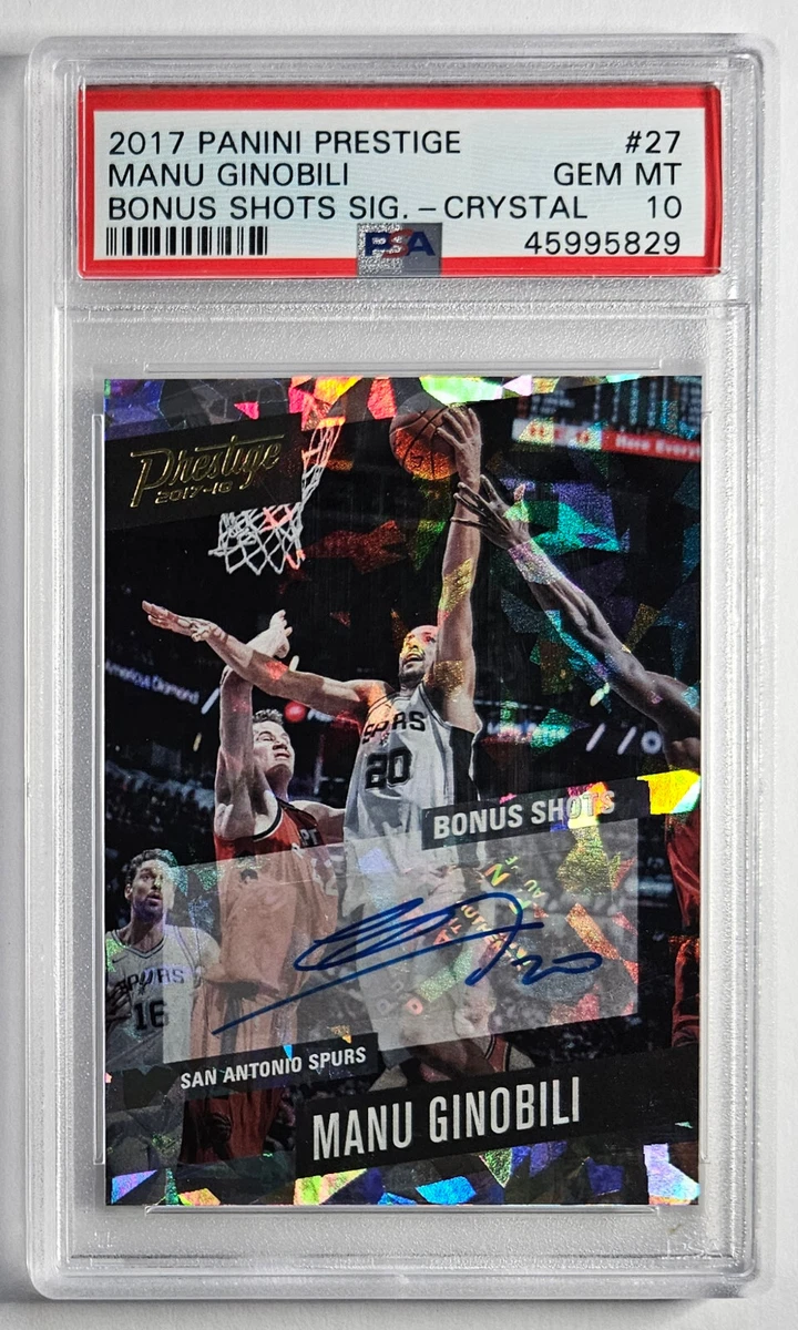 Panini Manu Ginobili Basketball Autographed Sports Trading Cards