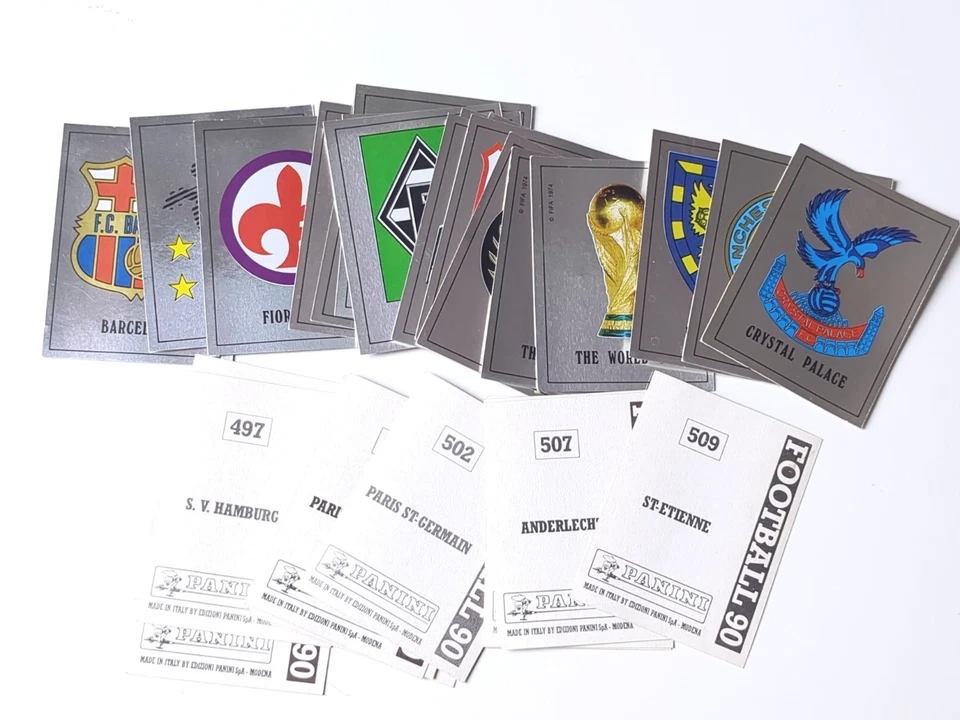 Panini Football 90 1990 Foil Club Badges Choose From Drop Down List