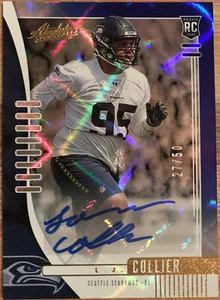 2019 Absolute Signature Rookies Spectrum L.J. Collier #188 #’d 27/50 - Picture 1 of 3