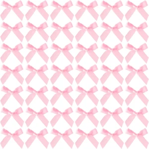50Pcs Mini Ribbon Bows for Gift Wrapping, Small Satin Ribbon Bow, Tiny Craft Bow - Picture 1 of 7