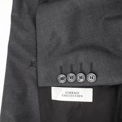 Versace Collection Sport Coat Mens 42 Wool Blend Single Breasted Two Button gray - Image 1 of 4