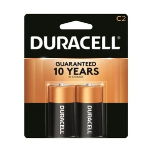 2 Pack Duracell CopperTop C Size Alkaline Batteries - Picture 1 of 1