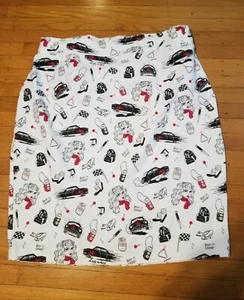 Traci Lords Couture Cry Baby Wiggle Skirt Pinup Girl Clothing 4X  Rockabilly VLV - Picture 1 of 6
