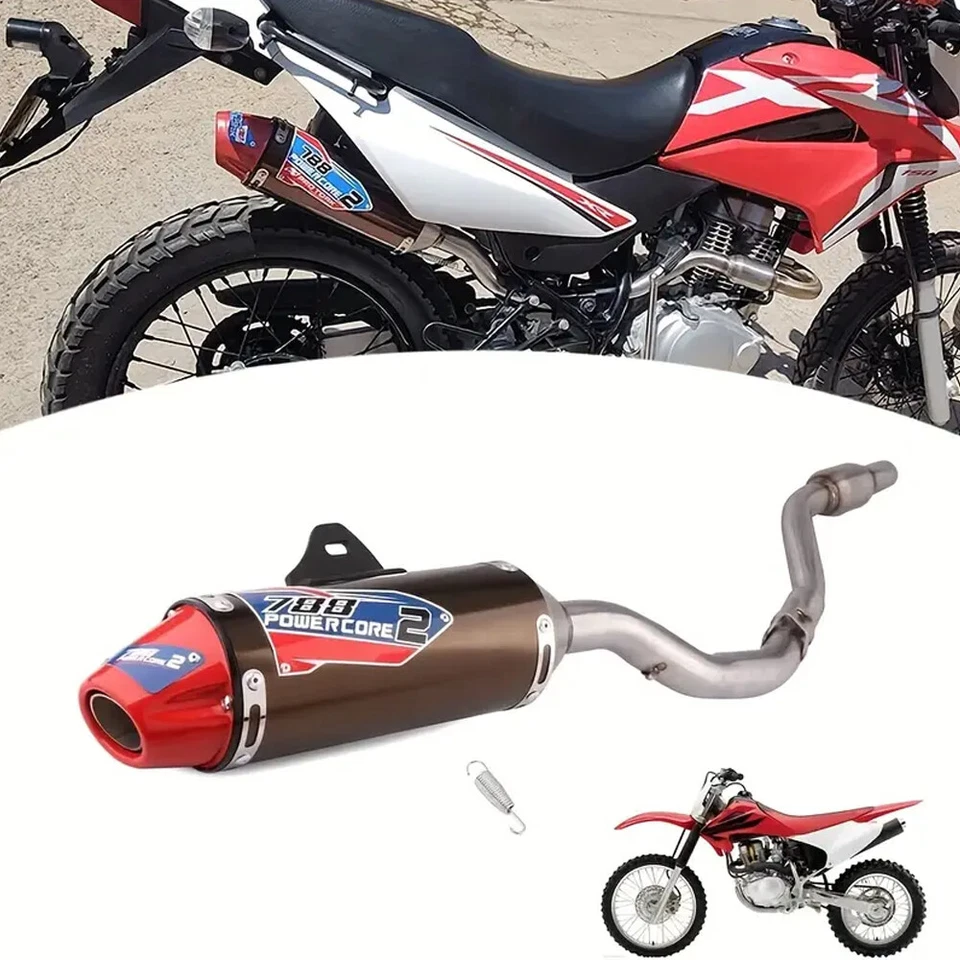 Kit de tubo de sistema de escape completo para moto de cross CRF230F para CRF230F CRF150F 2003-2013 Foto 1 de 4