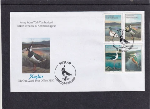 Cyprus (Turkish) 2006 Birds kingfisher First Day Cover FDC Lefkosa pictorial h/s Cover