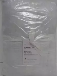 Pottery Barn Brixton Textured Blackout Curtainx, Set of 2 50" x 108" White NWT - Picture 1 of 4