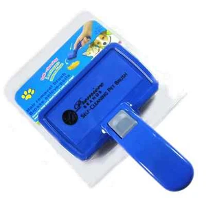 Haustier Hund Katze Pflege Selbstreinigende Slicker Bürste Kamm Schuppen Werkzeug Haar Fell - Bild 1 von 7