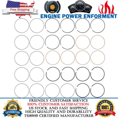 Anillos de pistón para Chrysler 200 300 2011-2020 Dodge Jeep Ram 1500 3,6 L V6 DOHC 24v Foto 1 de 4