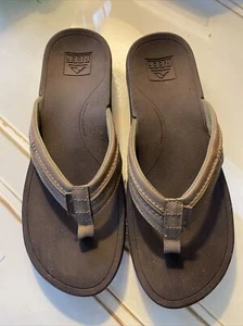 reef men’s size 12 flip flop brown - Picture 1 of 12