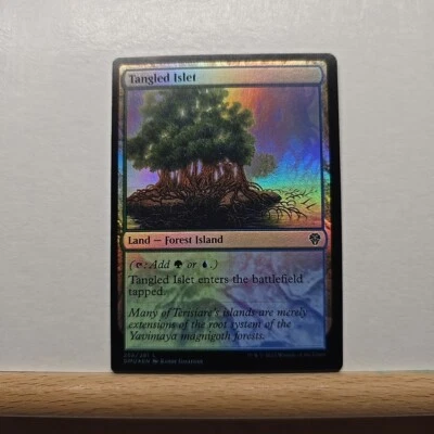 Tangled Islet LAND COMMON FOIL 258/281 MTG Magic the Gathering Dominaria United - Image 1 of 2