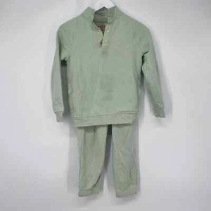 Cat & Jack Kid's Henley Snap Sweatshirt And Pants Set Lime Green M (8-10) NWOT - Picture 1 of 8