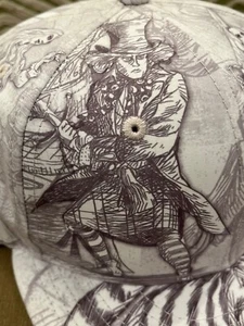 Alice in Wonderland New Era 59Fifty Disney "All Over" Cap Hat 7 3/8 Very Rare - Picture 1 of 19