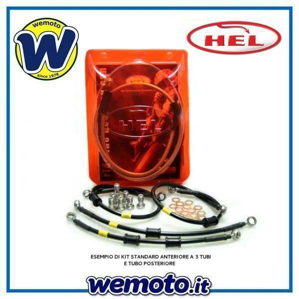 KIT COMPLETO TUBI FRENO IN TRECCIA -YAMAHA RD 350 F2 YPVS VARI COLORI - Immagine 1 di 1