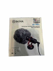 BOYA BY-MM1 UNIVERSAL Cardioid Shotgun Microphone for Nikon, Canon, and iPhone!! - Picture 1 of 2