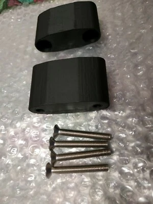 EXTENSORES ESPEJO YAMAHA FZR1000 94-95 40mm FIJACIONES NEGRAS E INOXIDABLES.  Foto 1 de 4