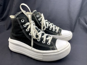 Converse CTAS Move Hi Womens Sz 9 Black Canvas Platform Sneakers Shoes 568497C - Bild 1 von 9
