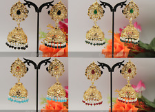 New Indian Pakistani Bengali Afghani Bridal Jhumka Earrings Big Jhumki Jewellery