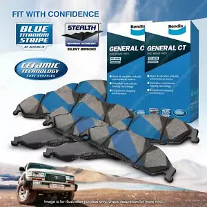 8Pcs Bendix GCT Brake Pads Set for Ford Fairlane Fairmont Falcon BA BF - Picture 1 of 3