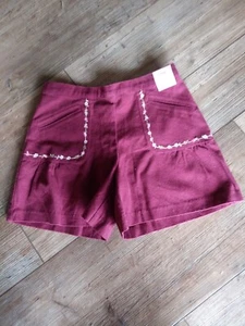 Shorts NEW Gymboree Girls Shorts Flowers around Pockets Sz 7 Vintage 2005 NWT - Picture 1 of 4
