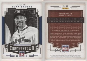 2015 Panini Cooperstown Blue /25 John Smoltz #57 HOF
