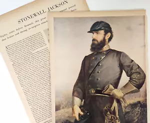 Stonewall Jackson Vintage 2 Page 1942 Magazine Print Article Art Image - Picture 1 of 7