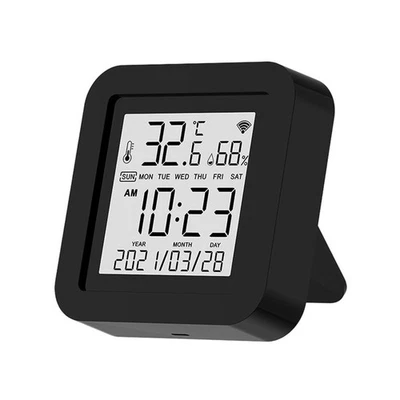 For Smart WiFi Thermometer And Hygrometer With Voice Assistant Support - Image 1 of 4
