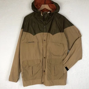 Vintage Powderhorn Bergsteiger Jacke Herren L braun Kapuze Outdoor Mantel - Bild 1 von 15