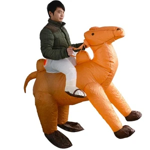 ZISUEX Inflatable Camel Costume Adult Riding Camel Blow up Suit Animal Safari... - Picture 1 of 7