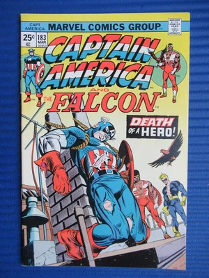 CAPTAIN AMERICA # 183 - (VF+) -NOMAD-FALCON-DEATH OF A HERO-SERPENT SQUAD-VIPER - Image 1 of 4