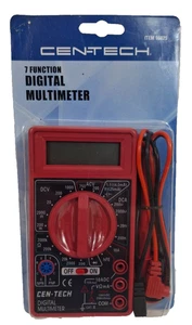 Centech Multimeter 7 Function Digital Multi Tester with Leads #98025 Cen-Tech - Picture 1 of 3